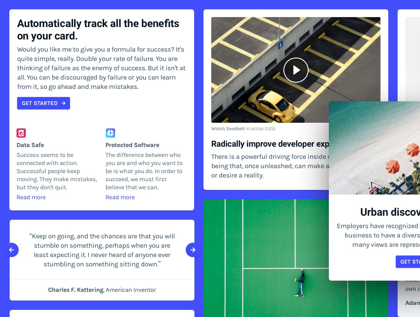 Seedbelt HTML Framework gallery image