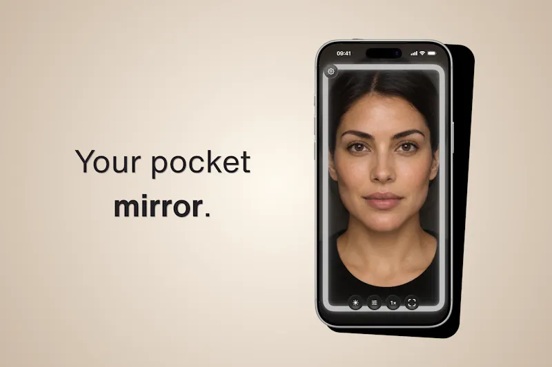 Makeup Mirror & Light: Compact screenshot 1