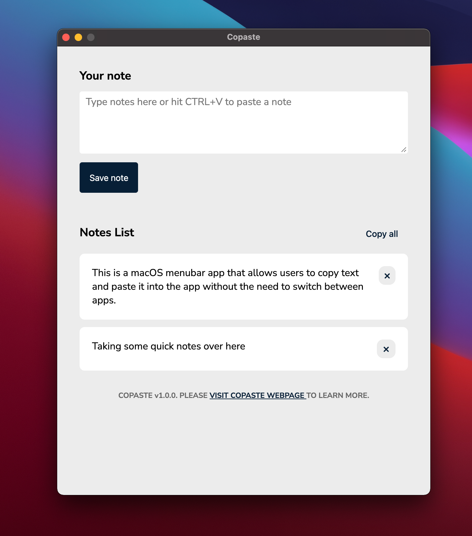 Copaste gallery image