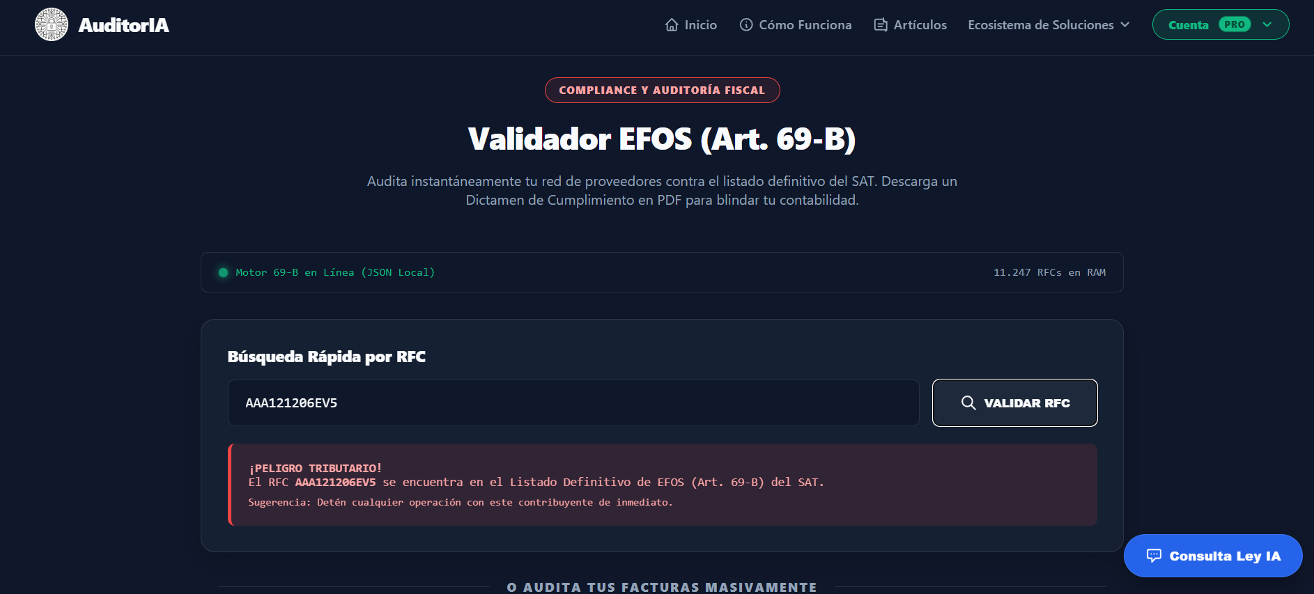 AuditorIA - Screenshot 3 showing product features and functionality
