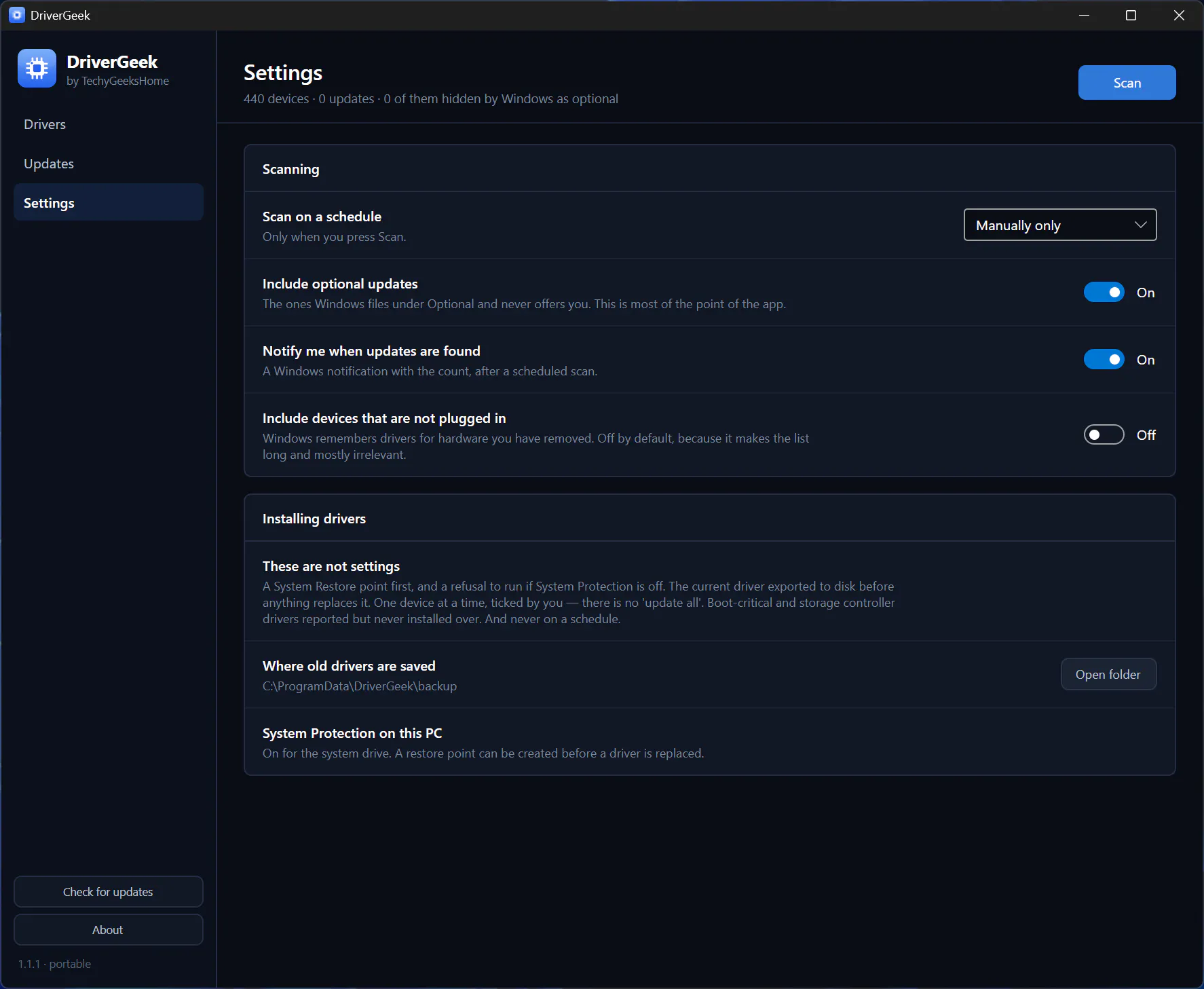 DriverGeek screenshot