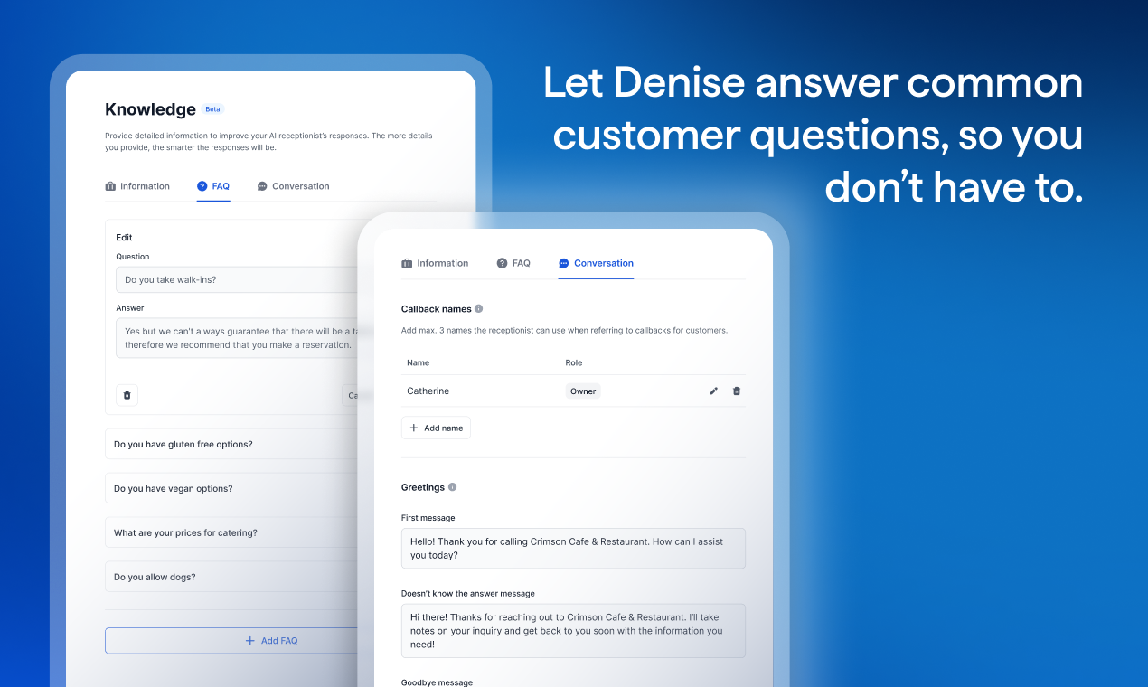 Denise AI Receptionist gallery image