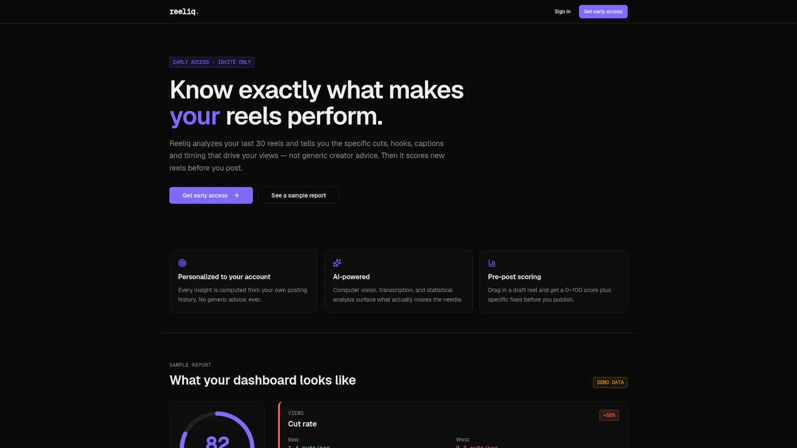 Reeliq screenshot 1