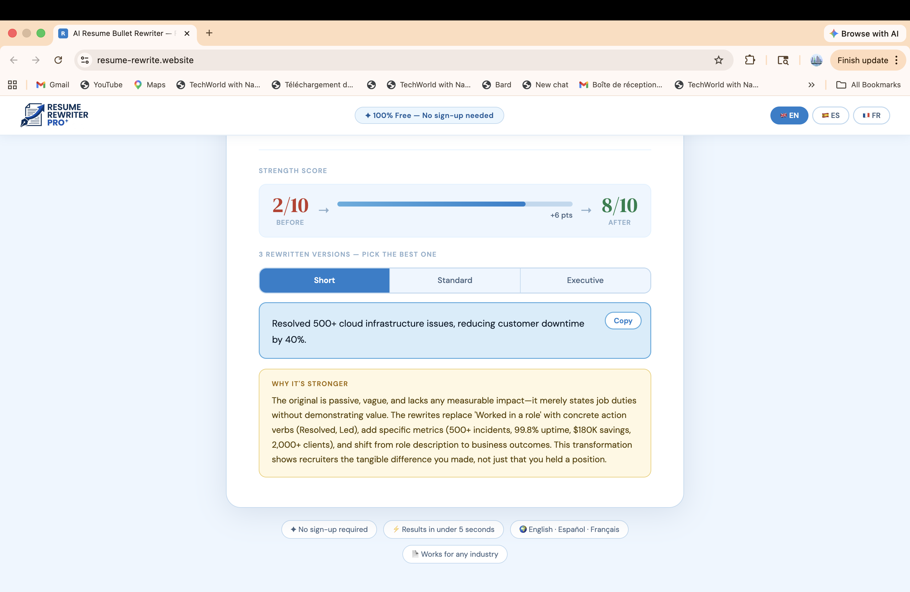 Resume Rewriter Pro gallery image