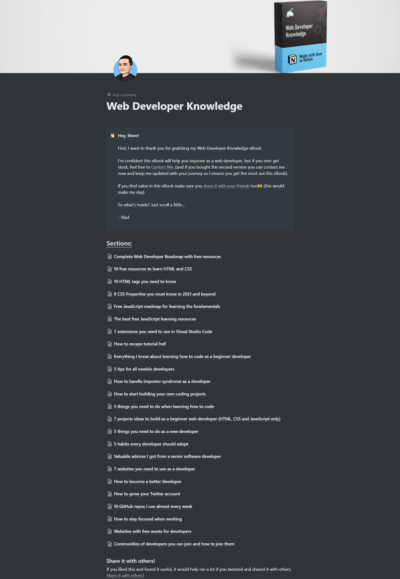 The Web Developer Knowledge eBook gallery image