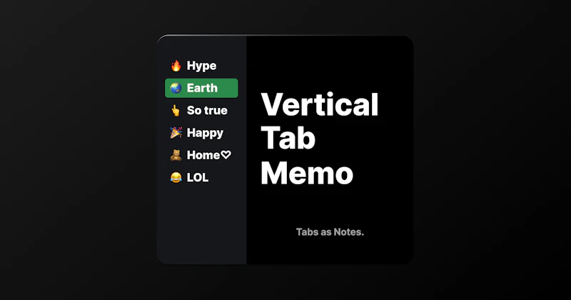 Vertical Tab Memo screenshot 2