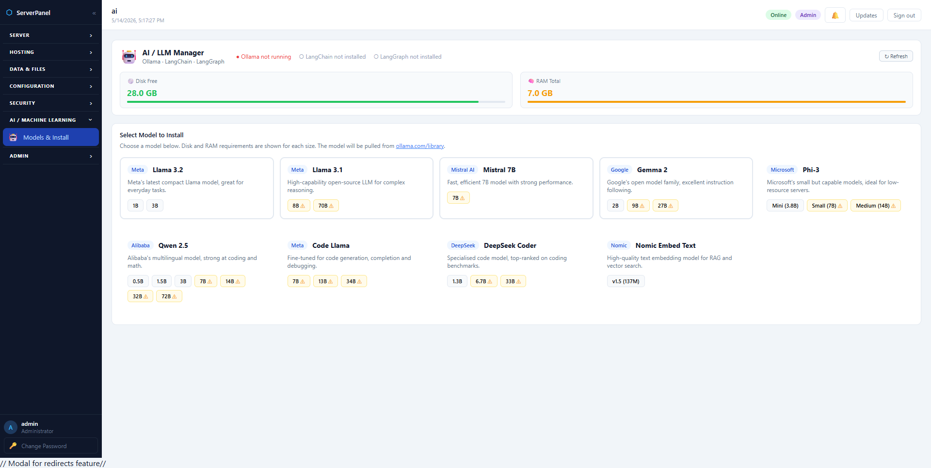 Nettpanel — Linux Server Management gallery image