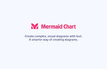 Flujo de trabajo de Mermaid Chart que demuestra las características de colaboración.