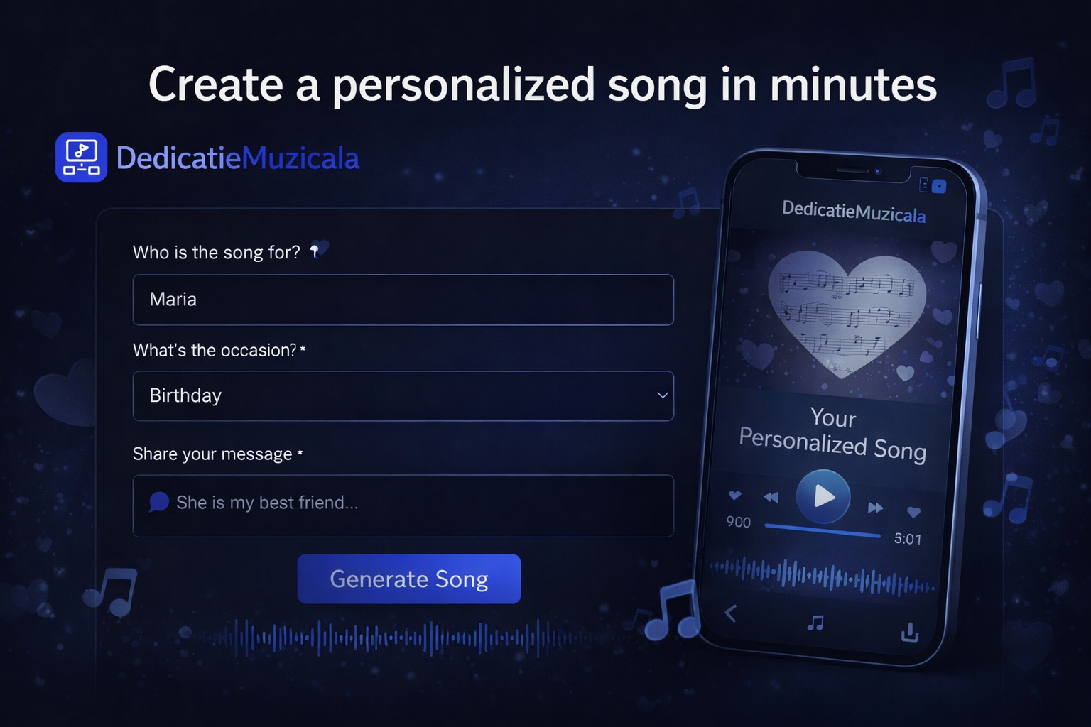 Song Dedication - Screenshot 2 showing product features and functionality
