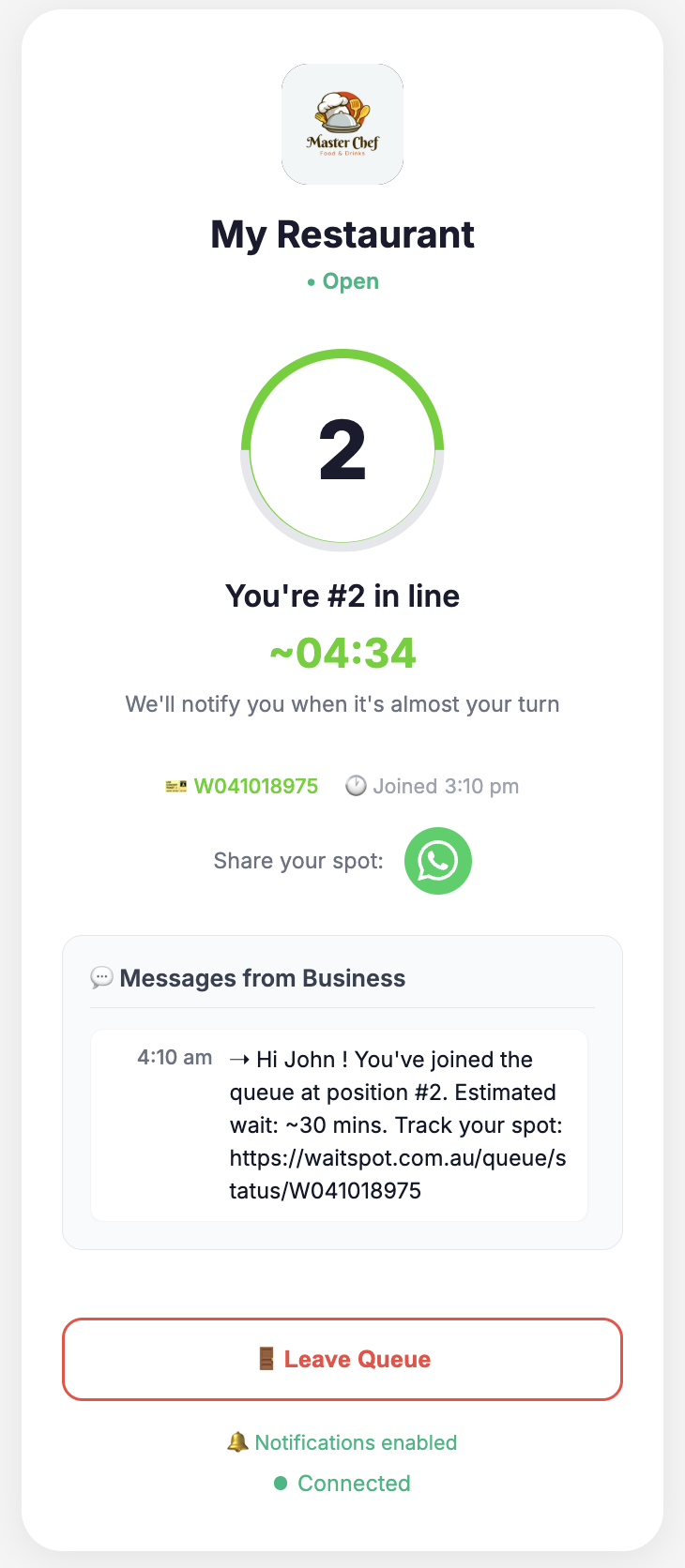 Waitspot gallery image