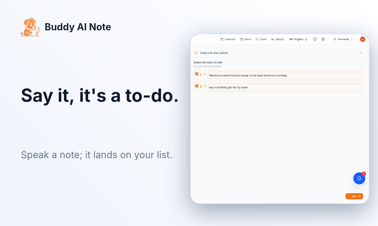 Buddy AI Note gallery image