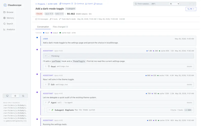 Claudescope screenshot 3