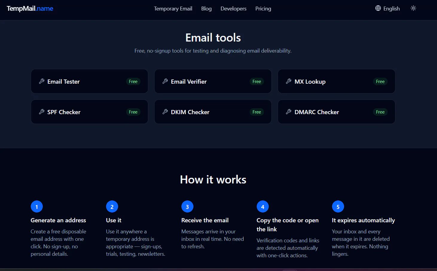TempMail.name gallery image