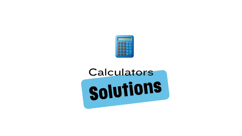 Calculators.Solutions screenshot 1 (video preview)