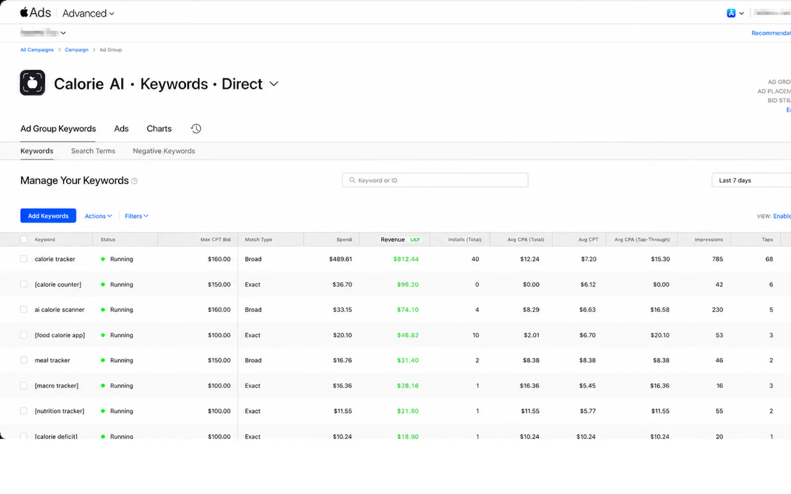 Lily Revenue for Apple Ads screenshot 2