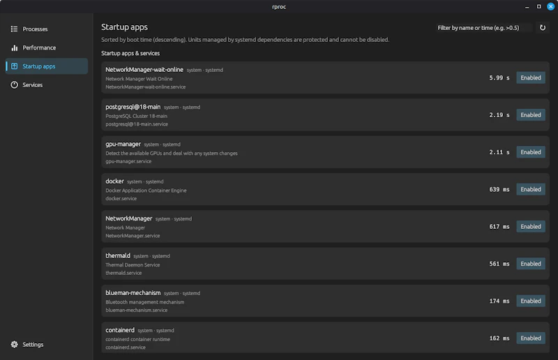 rproc screenshot 3
