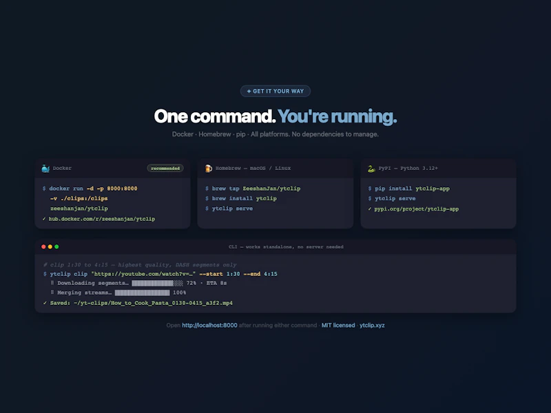 ytclip screenshot 1