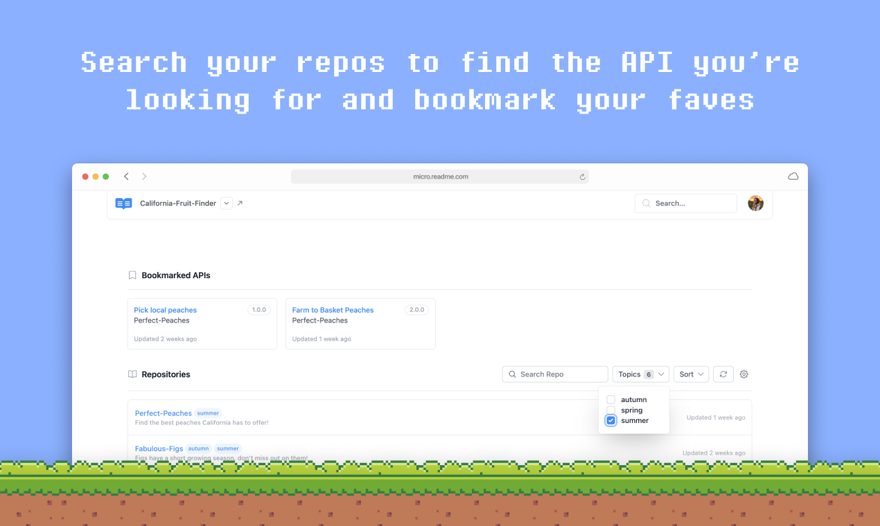 وسائط readme micro - قم بتوثيق واجهات برمجة التطبيقات الداخلية والخدمات المجهرية بسهولة 8