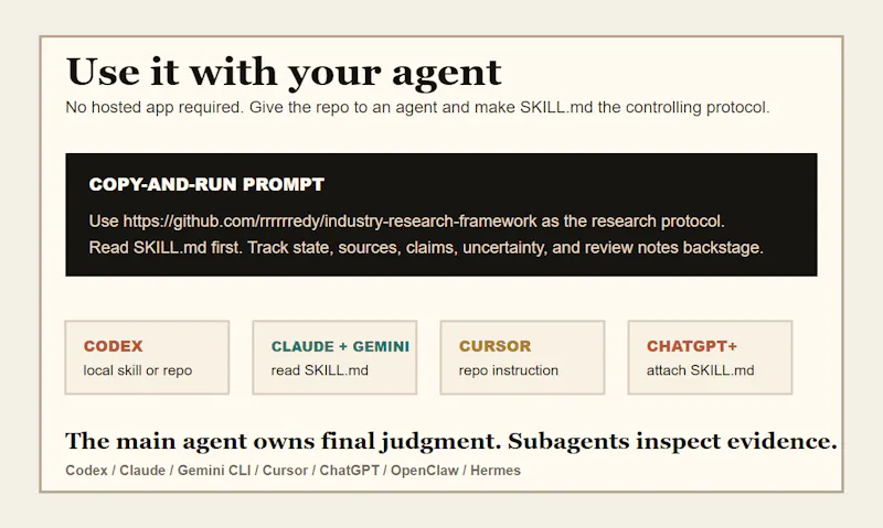 Industry Research Framework screenshot 3