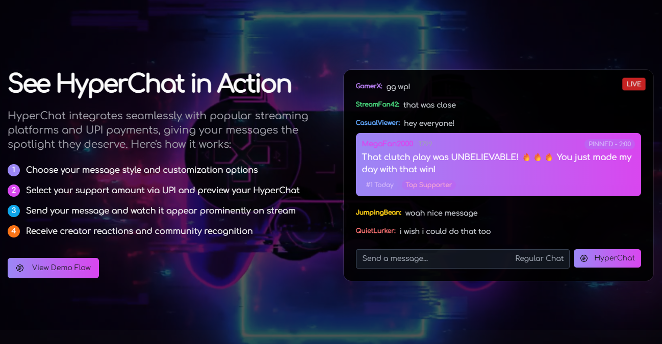 Hyperchat - hype up streamer ที่คุณชื่นชอบ! media 3