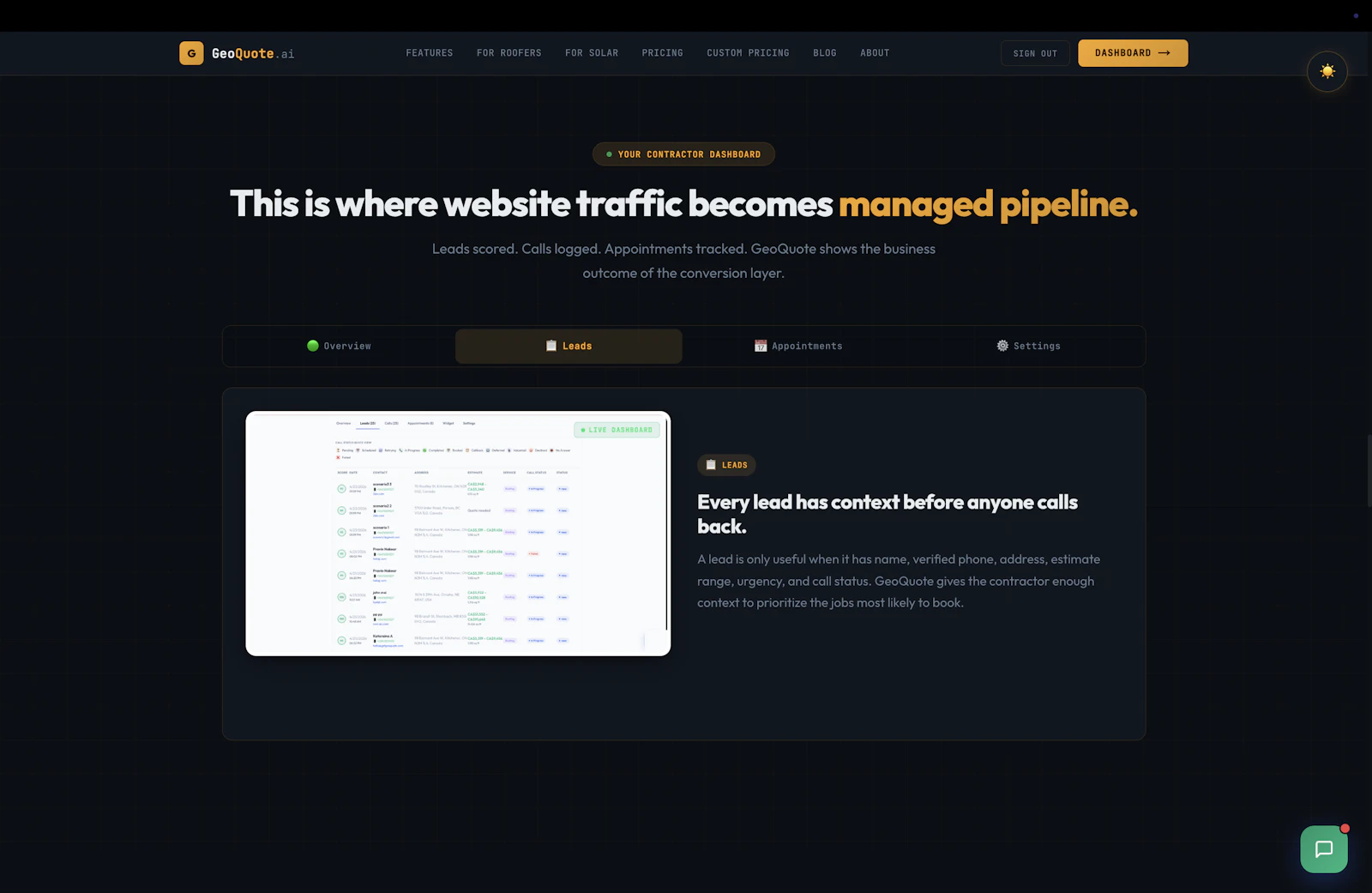 GeoQuote.ai screenshot 2