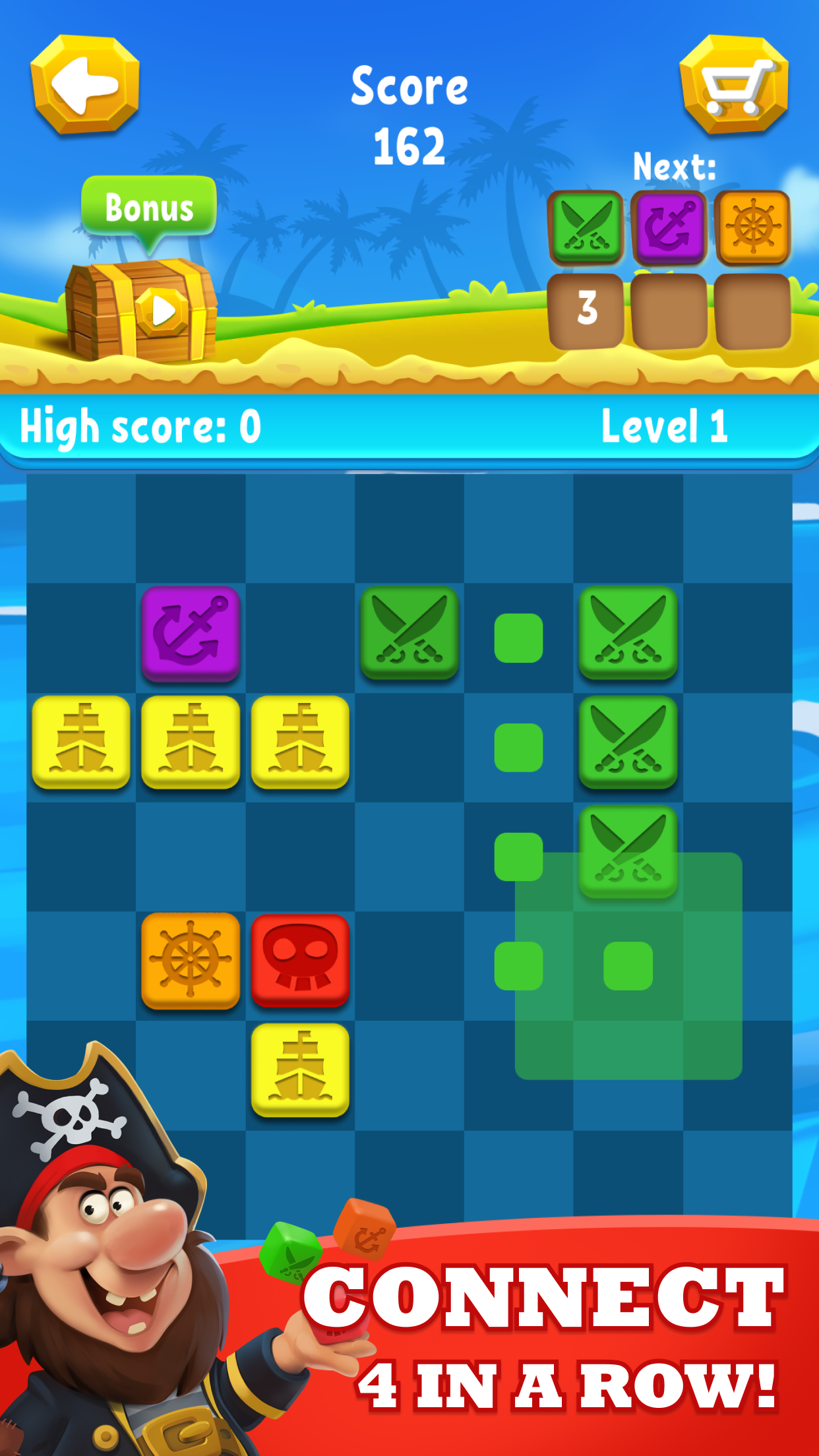 Pirate's Dice: connect 4 in a row gallery image