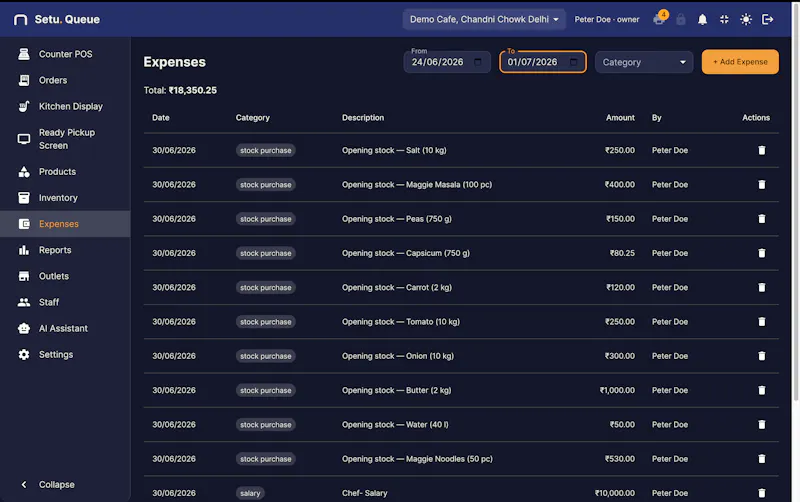 Setu Queue — The QSR Operating System screenshot 21
