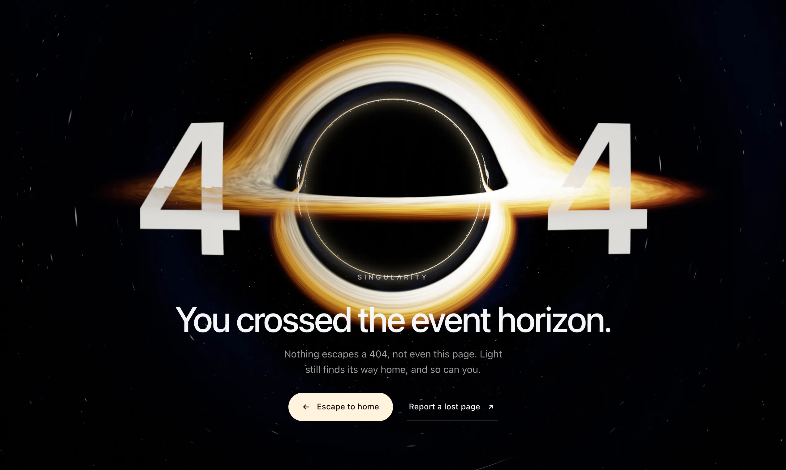 LostPage — Immersive 404 Pages gallery image