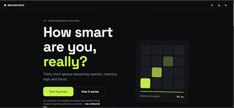 Braincheck screenshot 1