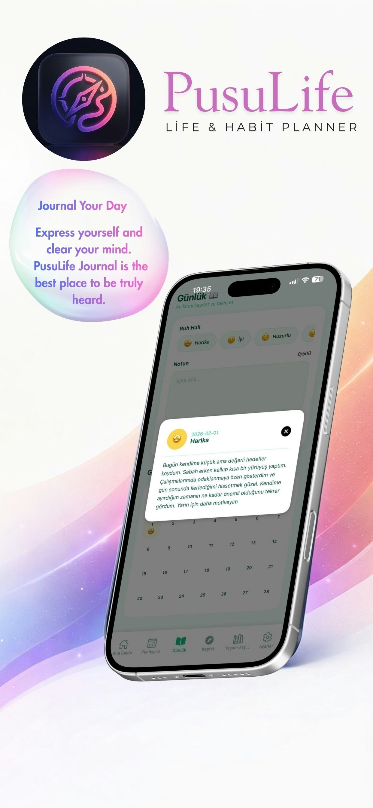 PusuLife – Smart Daily Planner - Screenshot 2 showing product features and functionality
