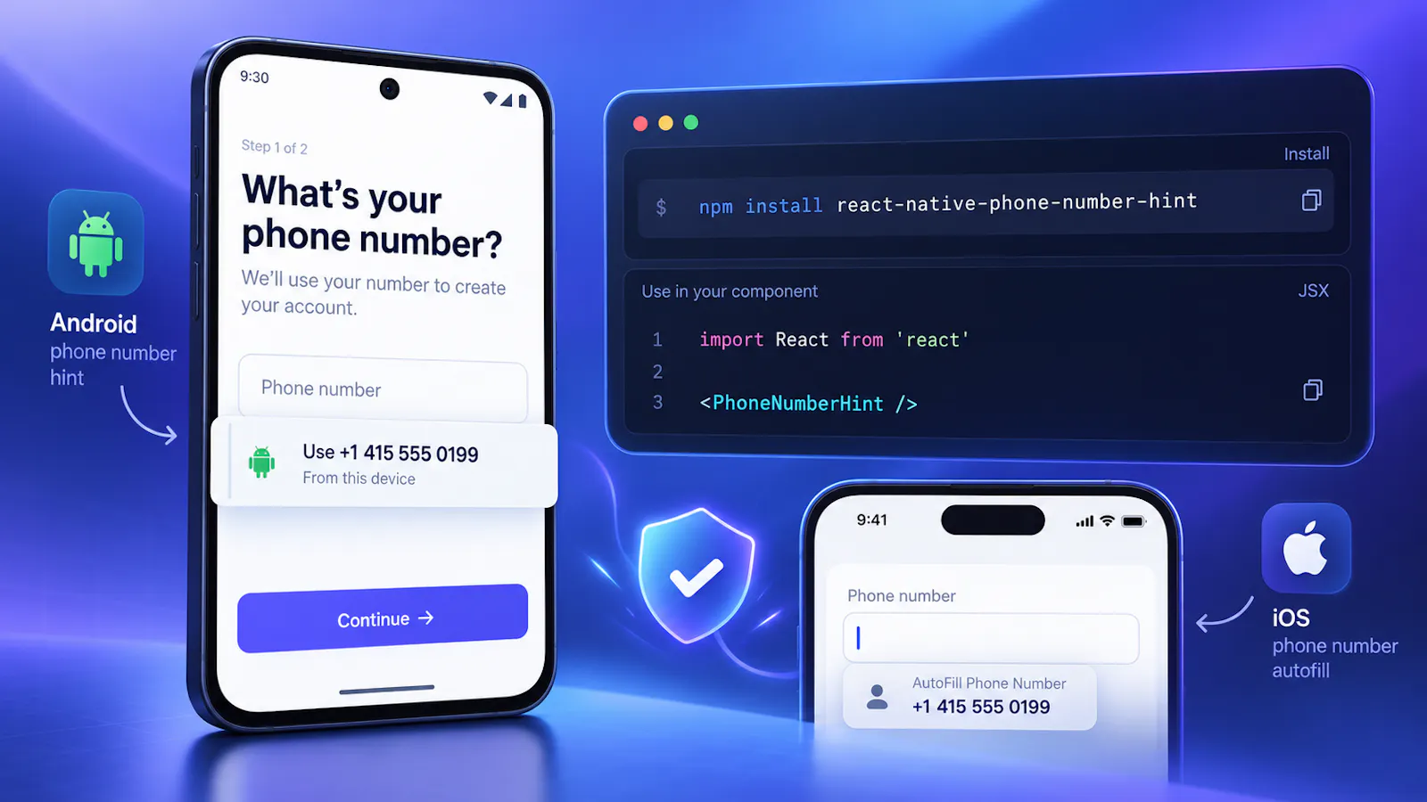 react-native-phone-number-hint screenshot 1