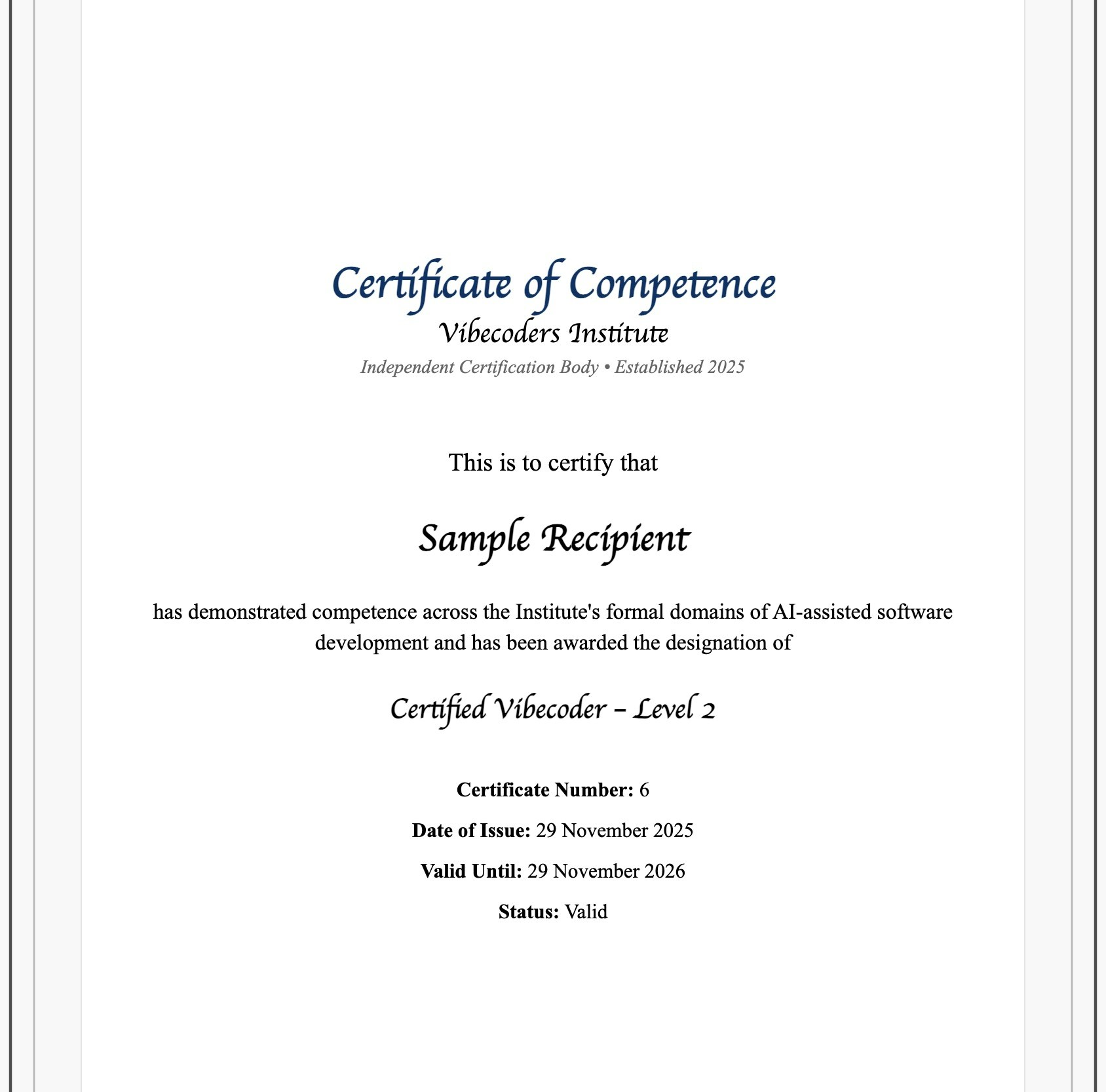 AI-Assisted Development Certification gallery image