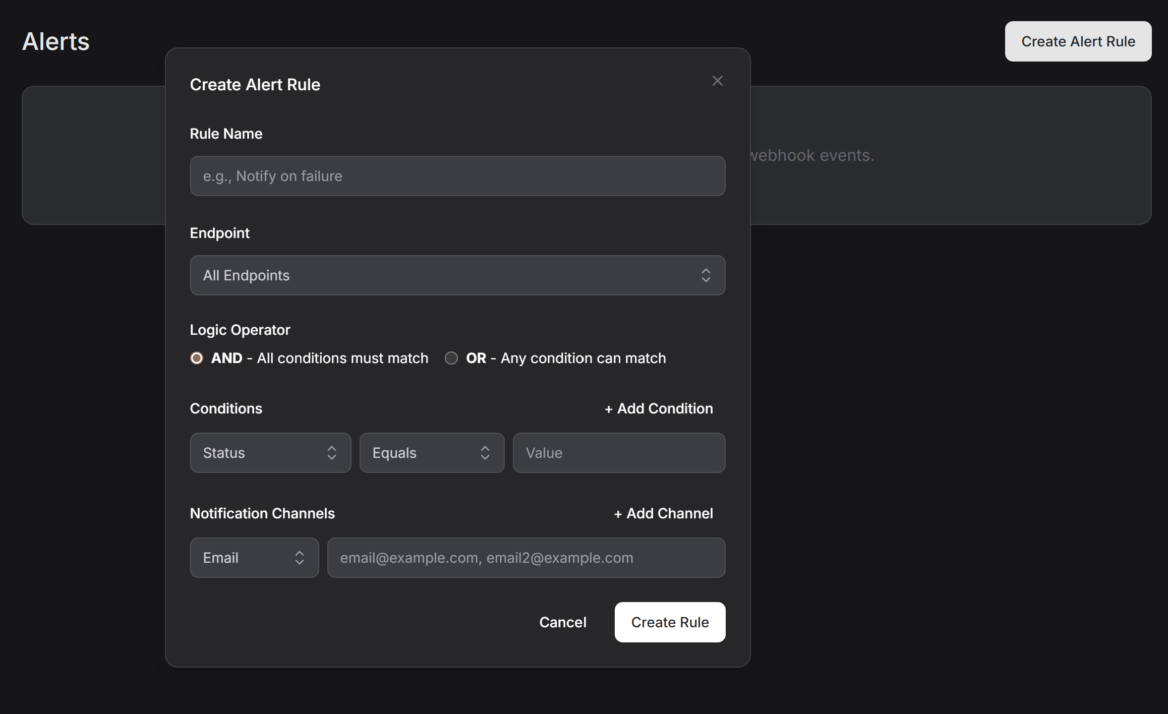 Webhook Stream - Screenshot 2 showing product features and functionality