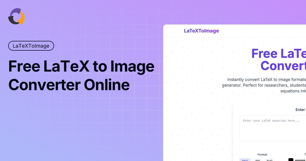 LATEX에서 이미지 변환기를 무료로 제공합니다 media 1