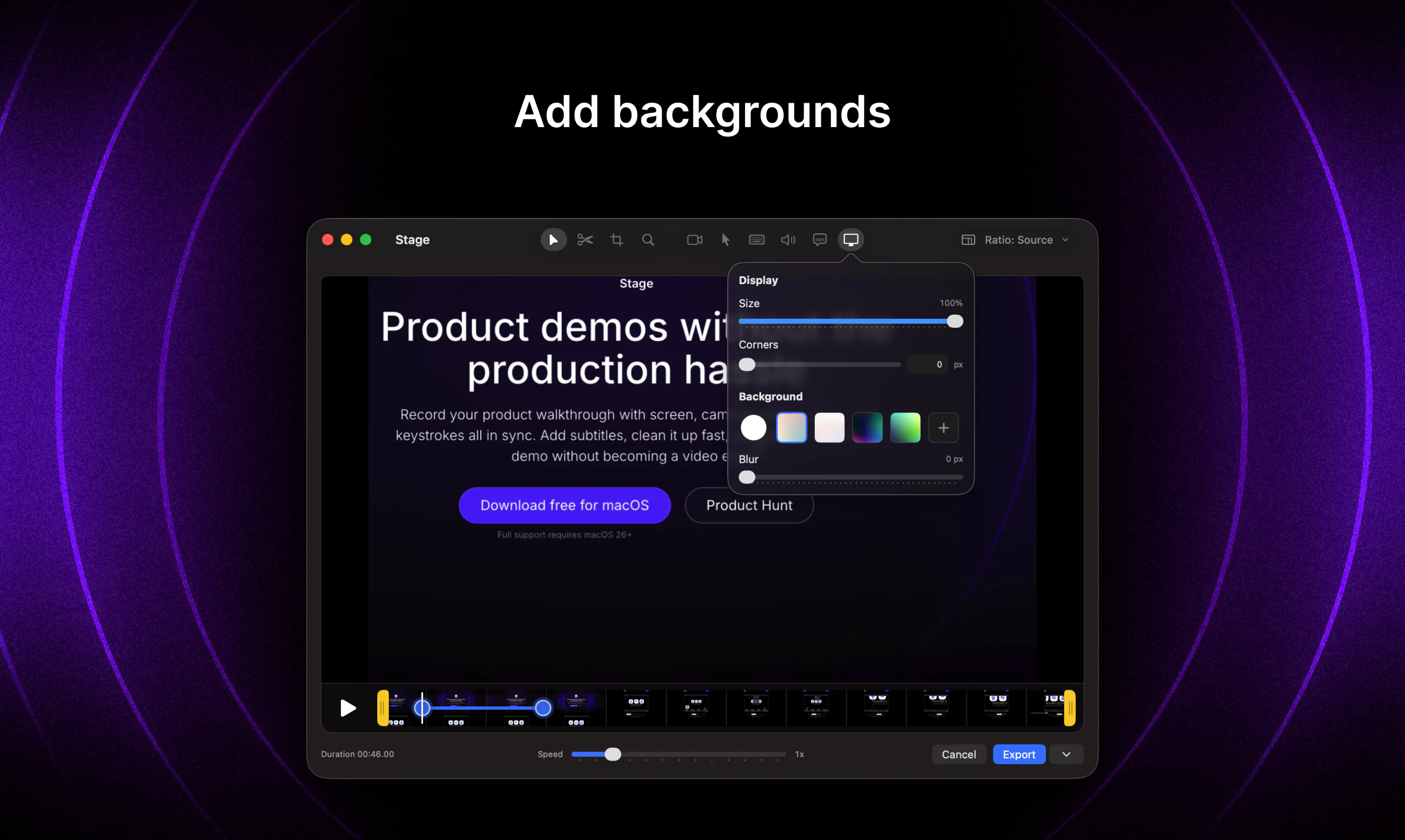 Stage: Screen recording for demos, bugs, and updates | Product Hunt