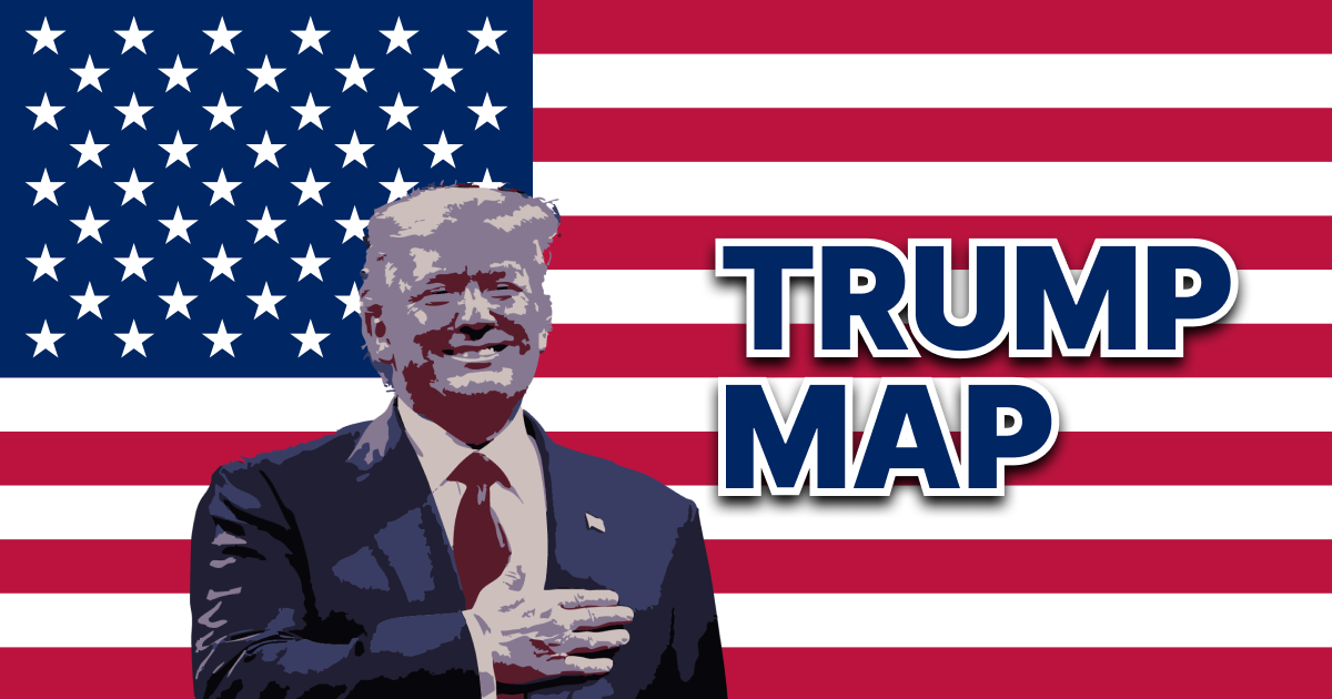Trumpmap - Wie viele Verbindungen braucht es, um @RealDonaldtrump zu erreichen? Medien 3