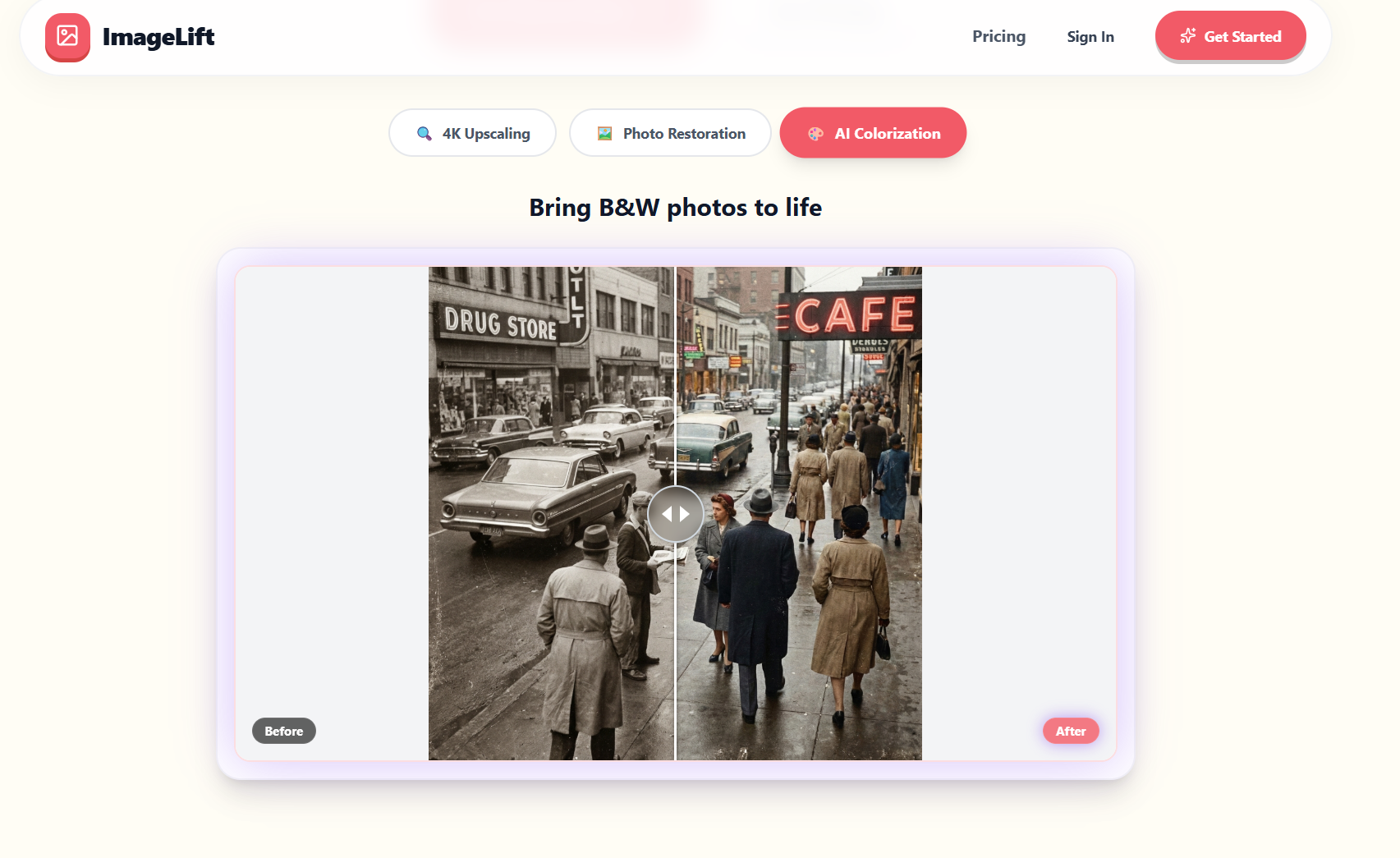 ImageLift.online - Screenshot 2 showing product features and functionality