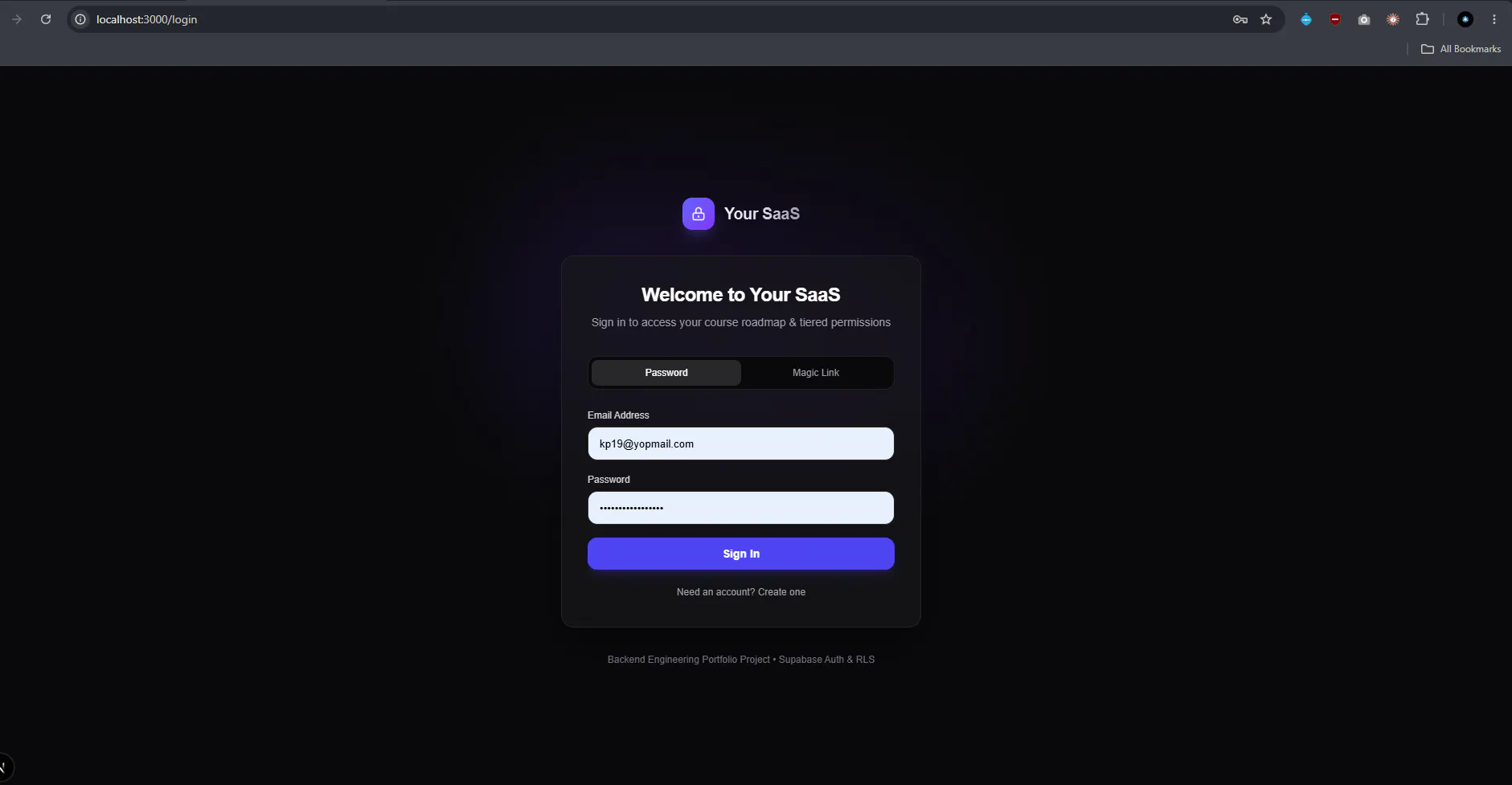 SaaS Starter Supabase, Auth, & Razorpay gallery image