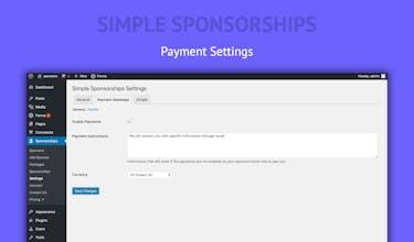 Simple Sponsorships gallery image