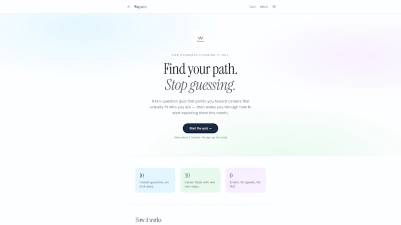 Waypoint — Find your path.  screenshot 1