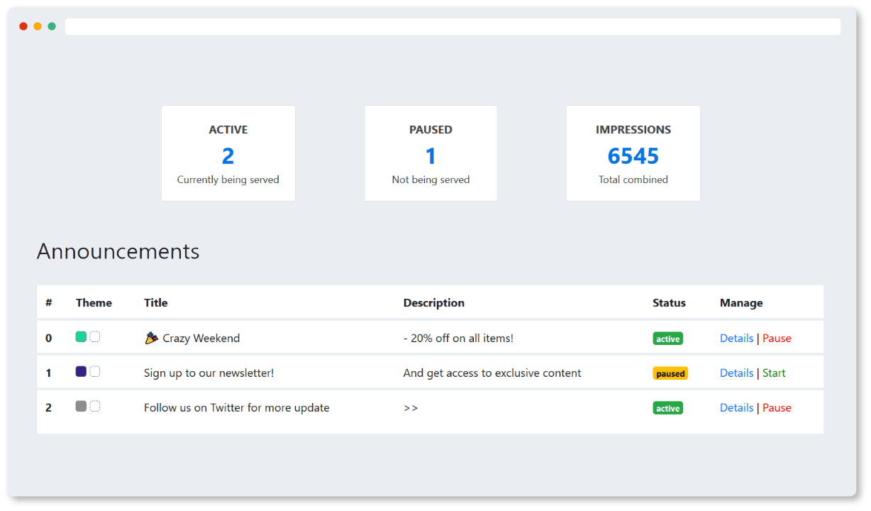 StoreAnnounce gallery image