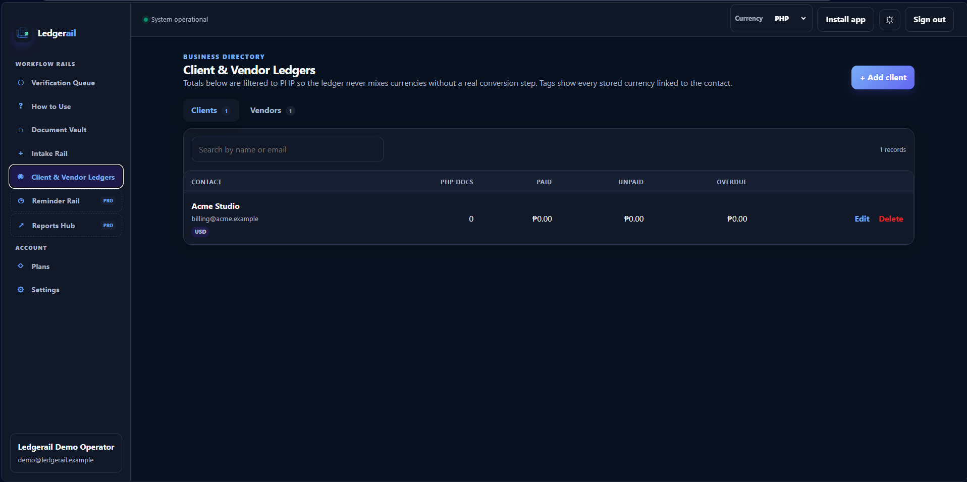 Ledgerail gallery image