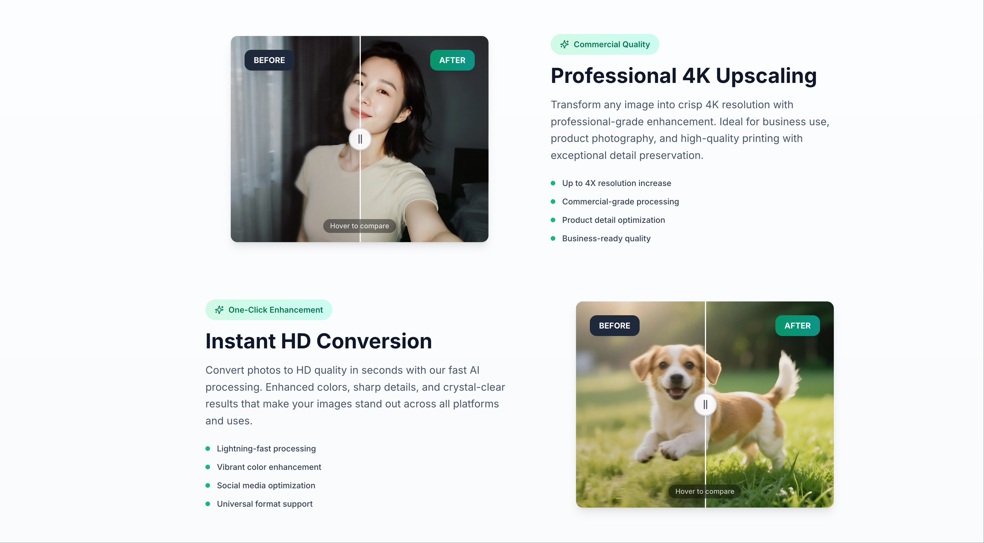 एचडी फोटो कनवर्टर - Upscale Images to 4k ऑनलाइन मीडिया 2