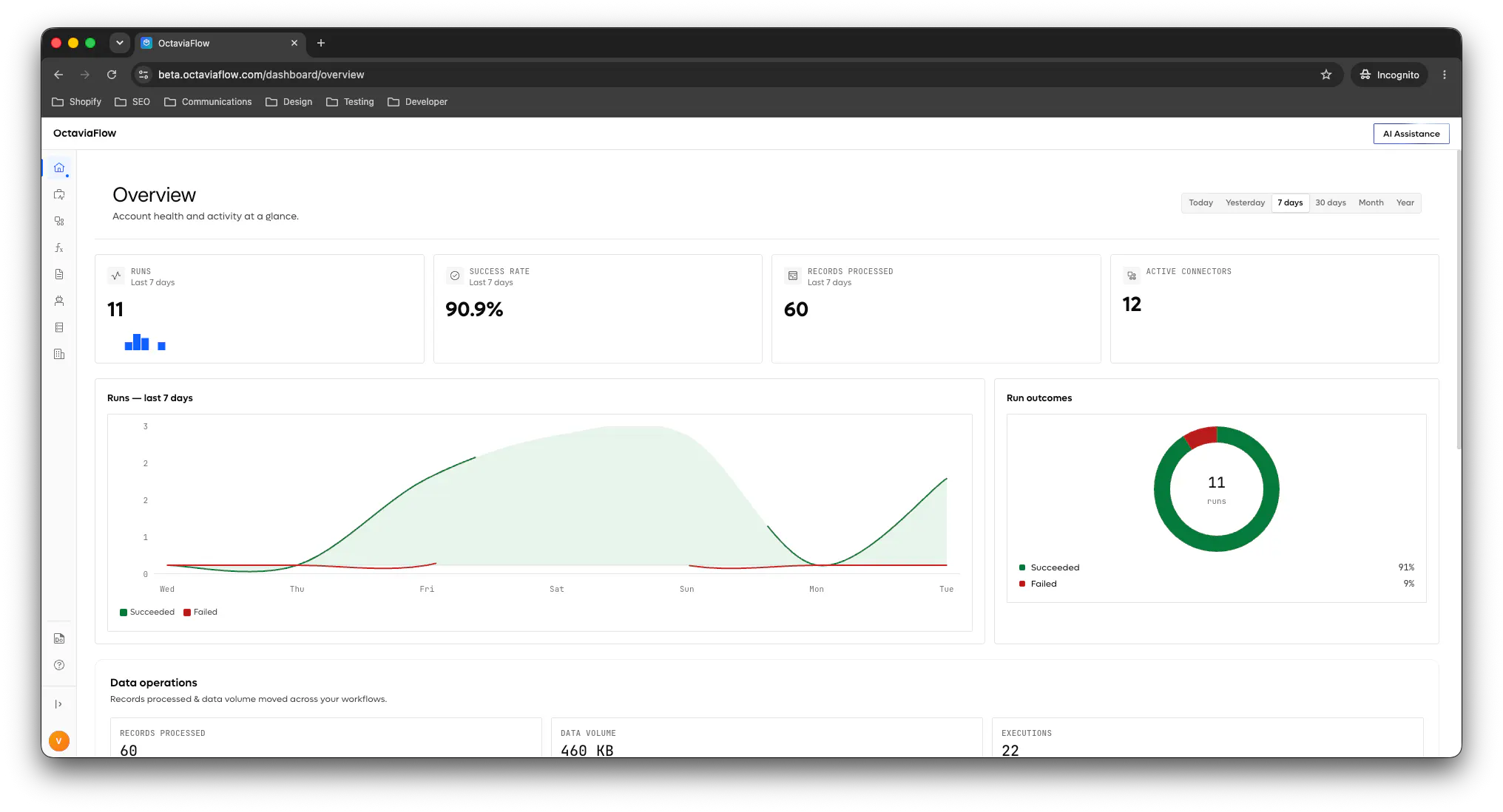 Octaviaflow screenshot