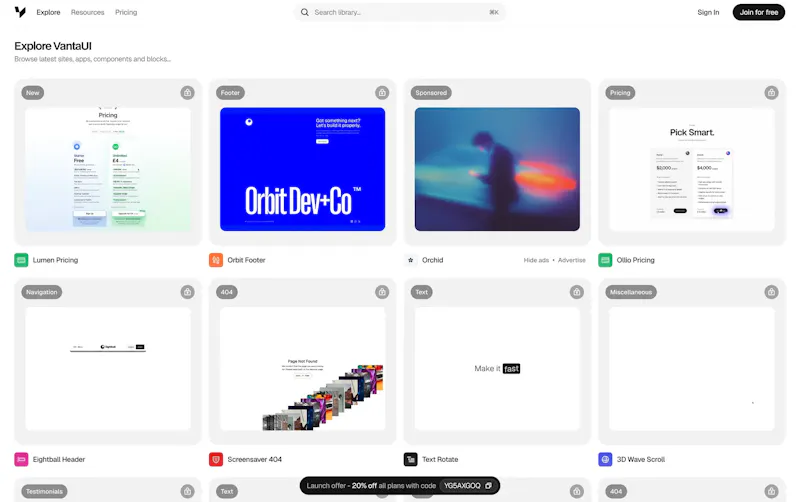 VantaUI screenshot 3
