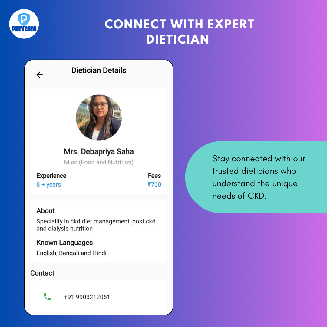 Mídia 10 de PREVETO - Smart CKD Management App - Evite a progressão da DRC.Viva mais saudável com o PREVETO.