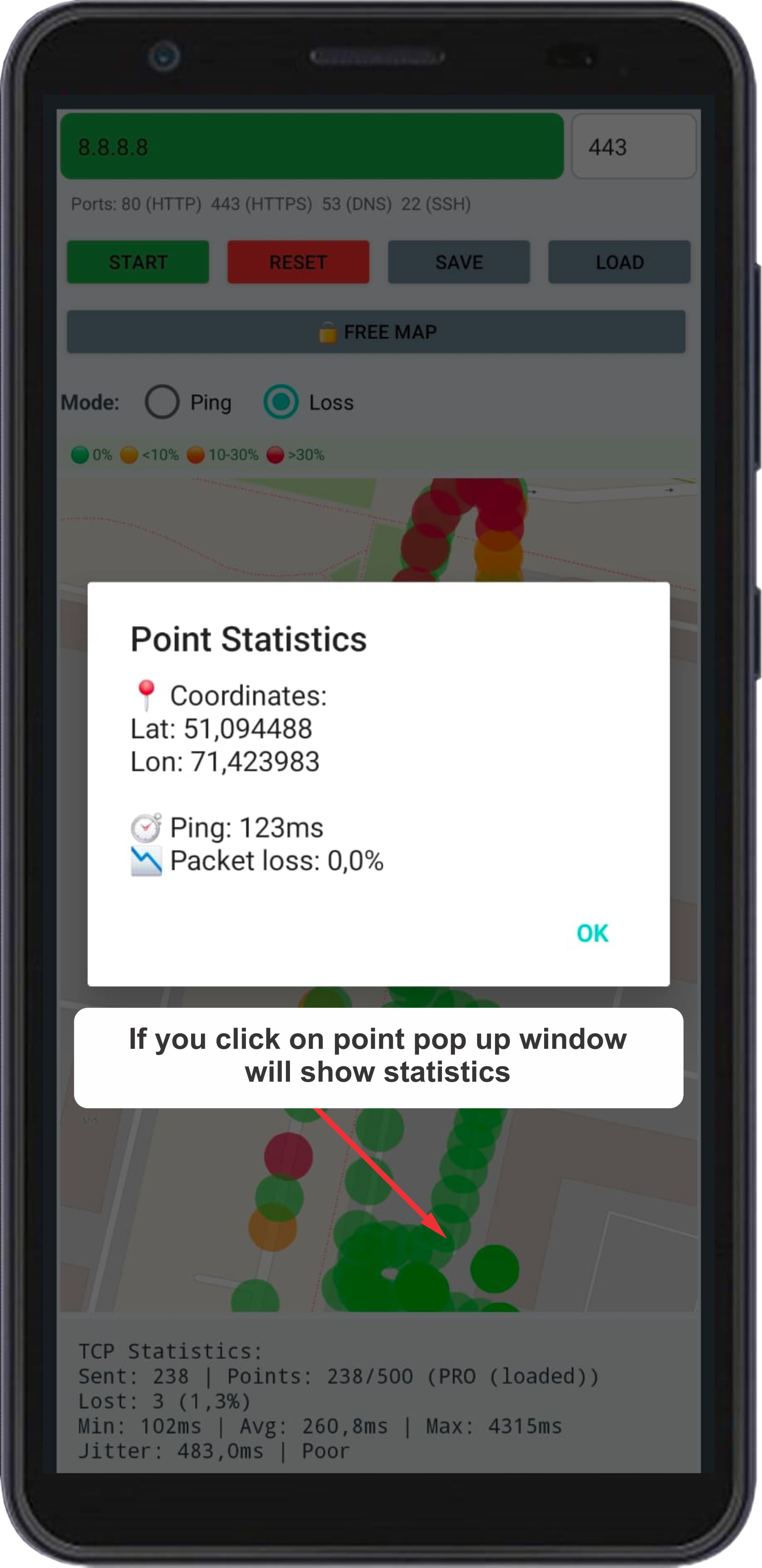 PingLossMap gallery image