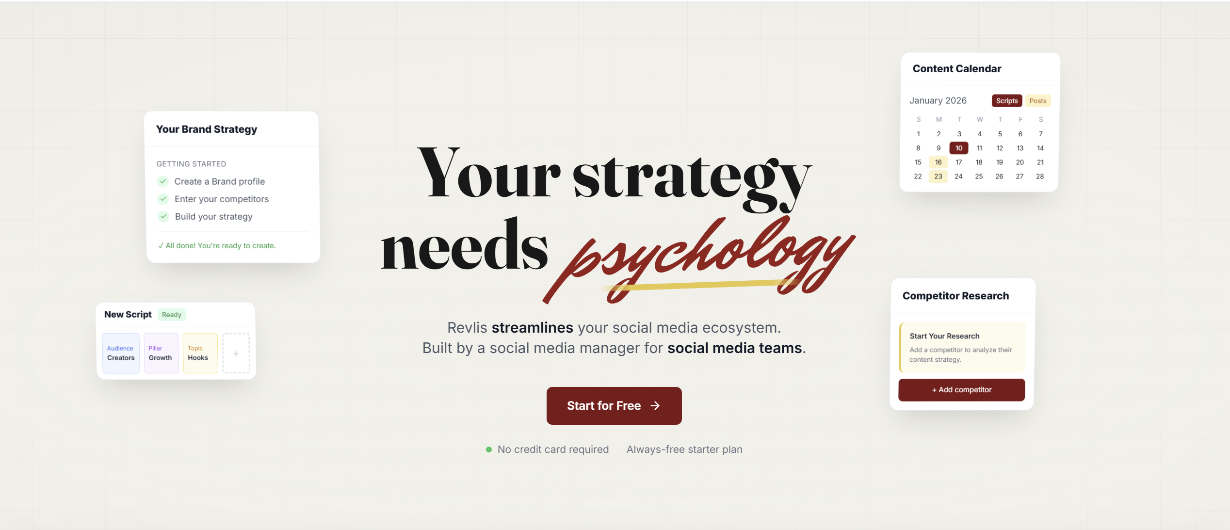 Revlis - Main product screenshot demonstrating key features and user interface