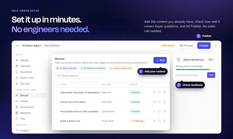 Supademo AI Demo Agent screenshot 4
