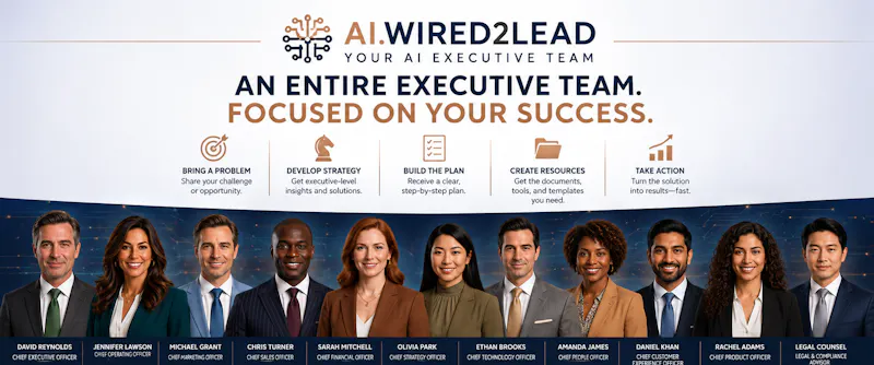 AI.Wired2Lead — Your AI Executive Team screenshot 1